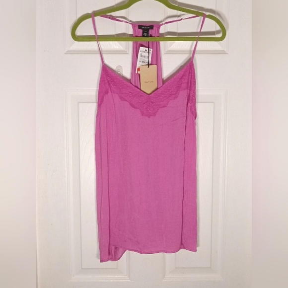 HALOGEN spaghetti strap lacy camisole - Picture 1 of 8